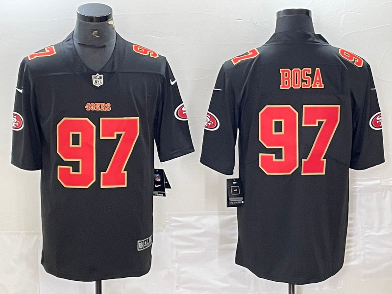 Men's San Francisco 49ers Nick Bosa #97 Black Jersey